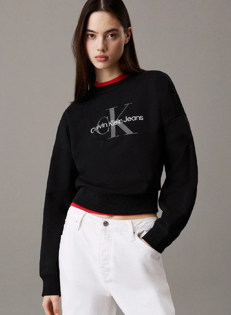 Cropped Monogram Sweatshirt