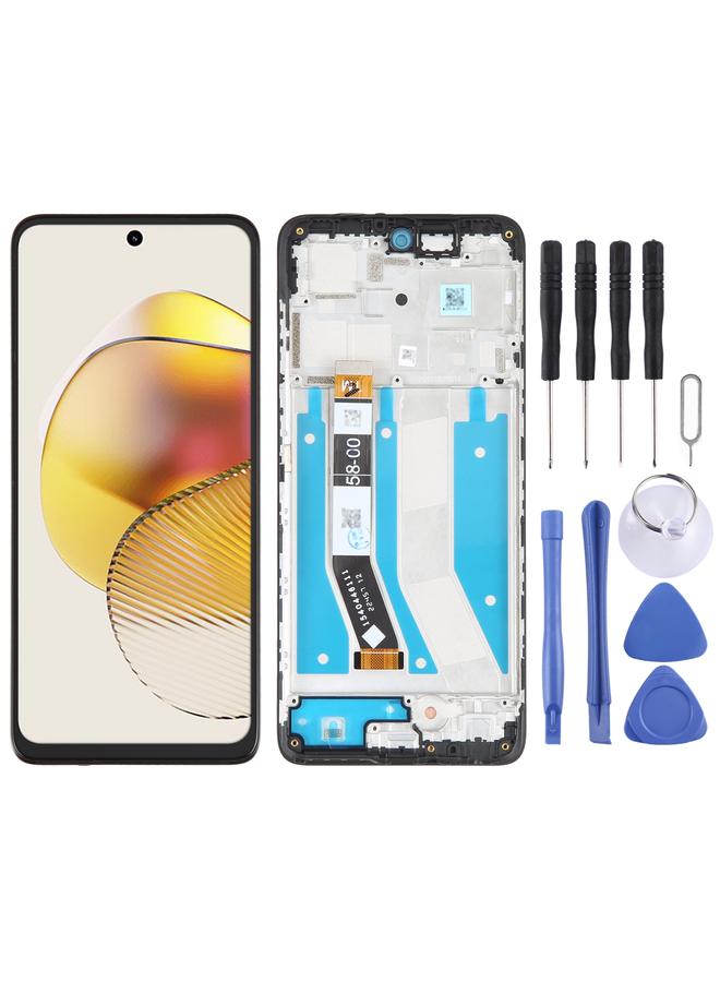erorex Replacement Original LCD Screen For Motorola Moto G73 Digitizer Full Assembly With Frame - Image 1