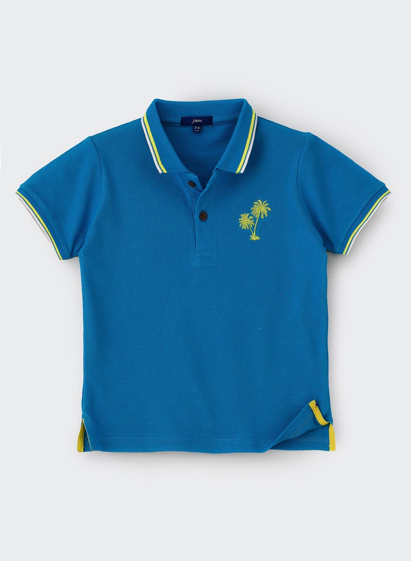 JAM Polo Neck Knit T-Shirt - Image 1