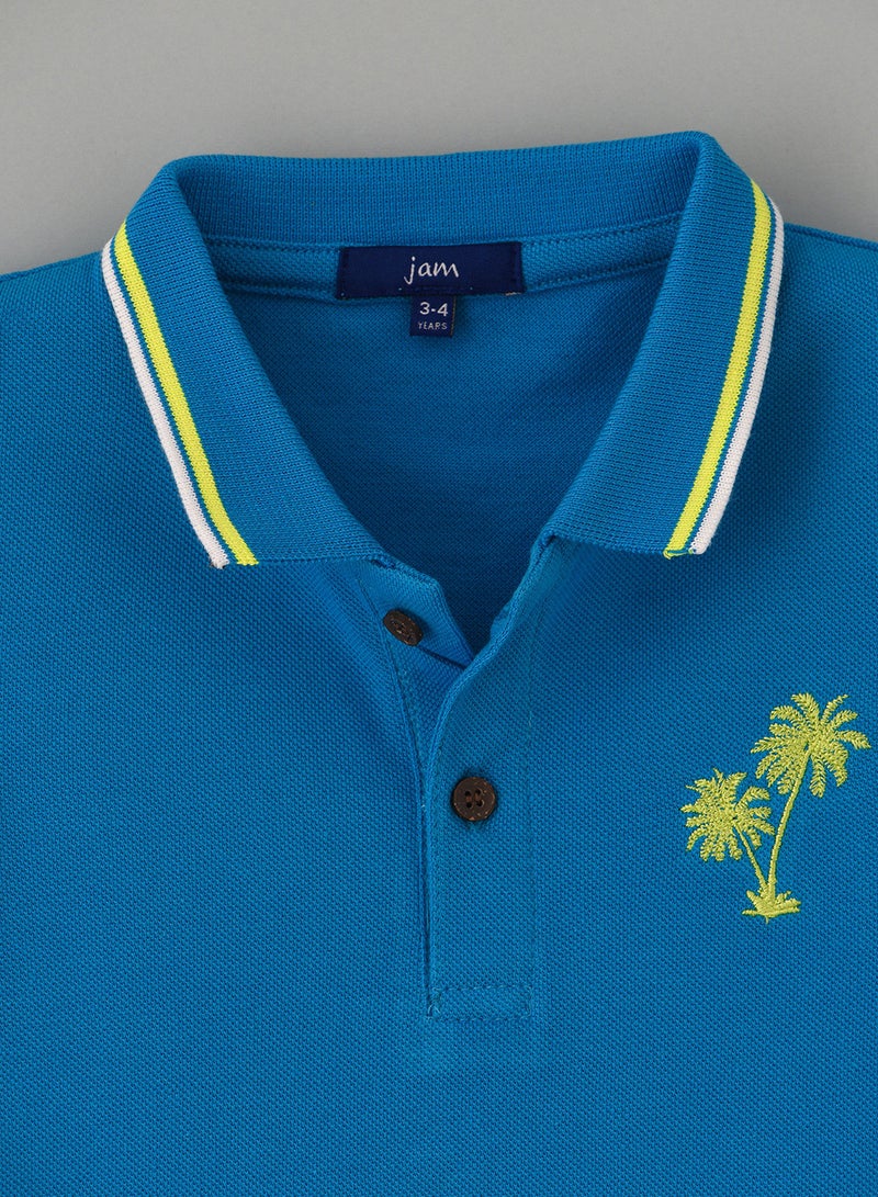 JAM Polo Neck Knit T-Shirt - Image 3