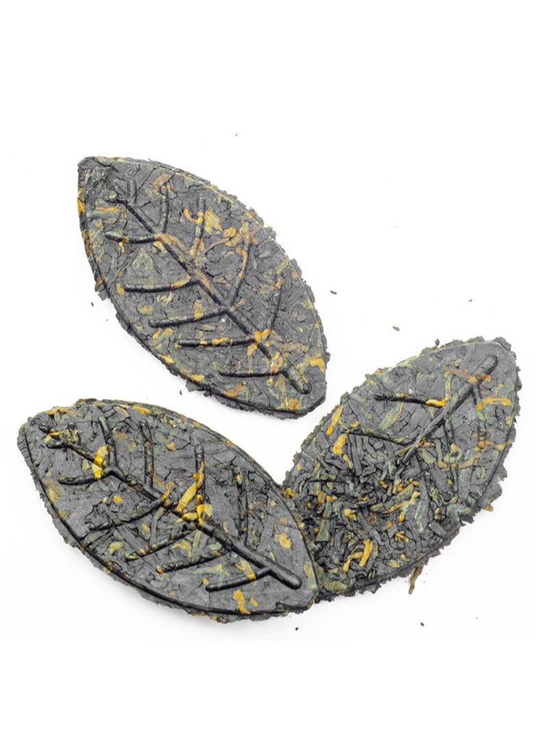 Aromatic Dark Shu Puer Golden Leaves Strong Malty Loose Leaf Refreshing Production Leaves Blend Well Matured Cake Authentic Premium 8pc