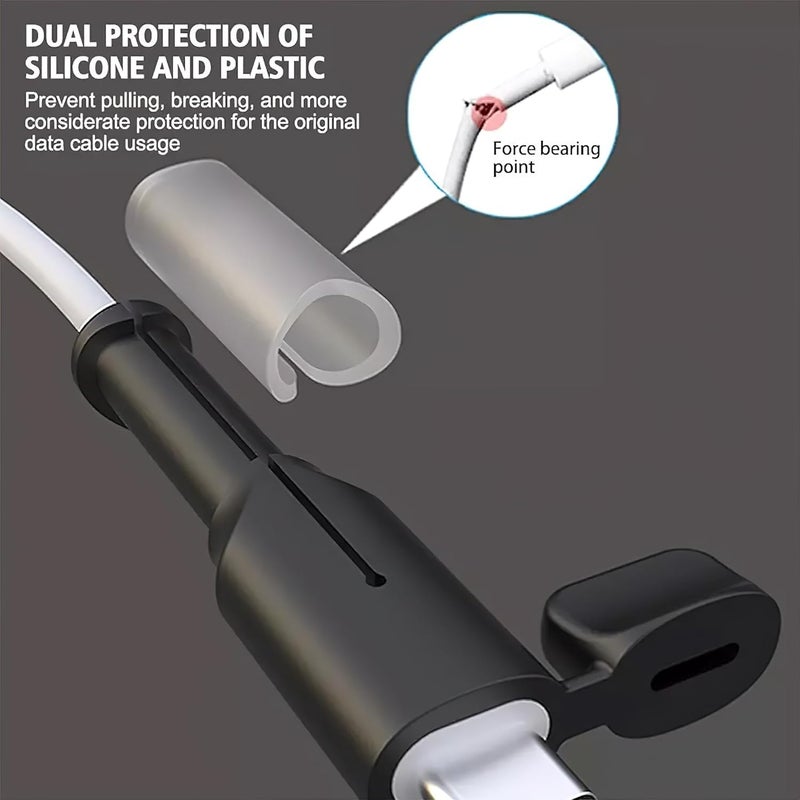 ZOTIMO Silicone Charger Cable Protector - Useful Mobile Phone Accessories for Daily Life, Safe Wire Guard, Data Cord Sleeve Cover, Cute Spiral Protection for (Type C to Type C) - Image 3