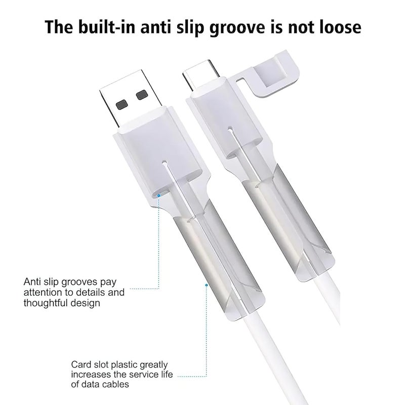 ZOTIMO Silicone Charger Cable Protector - Useful Mobile Phone Accessories for Daily Life, Safe Wire Guard, Data Cord Sleeve Cover, Cute Spiral Protection for (Type C to Type C) - Image 2