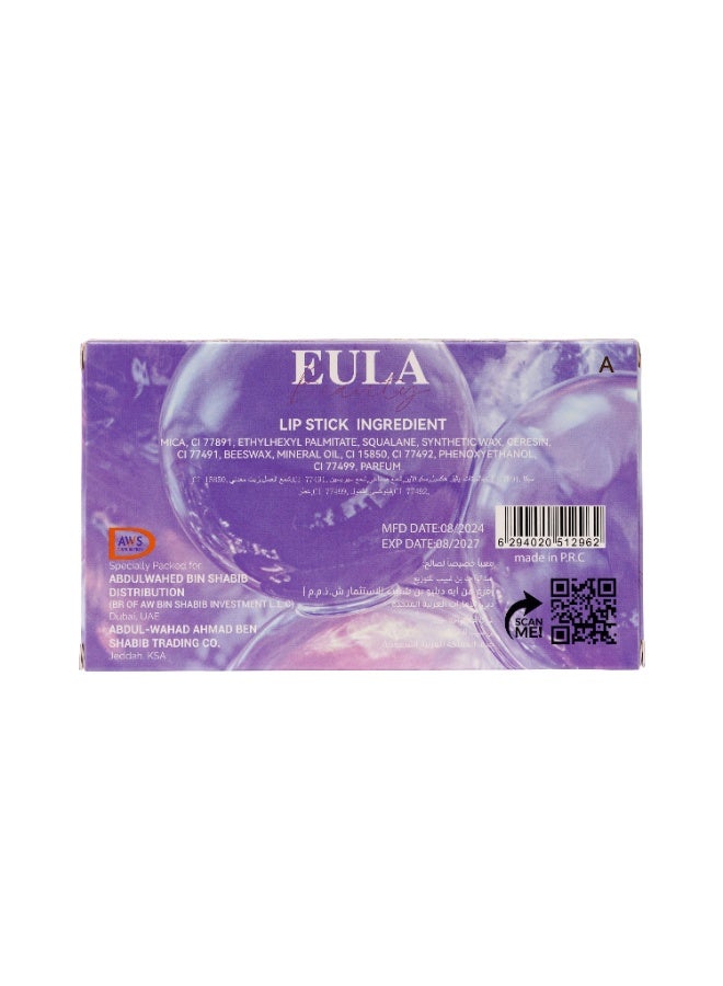 Eula مجموعة أحمر شفاه ماتي الجميل – 6 ألوان عالية التصبغ وطويلة الأمد | تركيبة لا تسبب جفاف الشفاه | مجموعة هدايا أحمر شفاه بلون طبيعي وجريء للنساء - Image 2