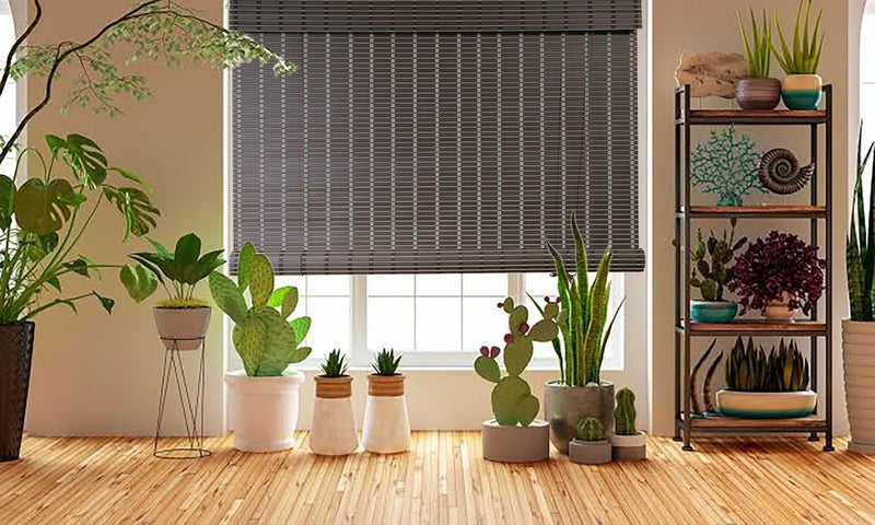 RKDECOR ستارة نافذة PVC فاخرة للبلكونة والهواء الطلق - تصفية الضوء، تقليل الحرارة، مقاومة للمطر، ظل الشمس، ستائر داخلية وخارجية متينة للمنزل والفناء (عرض 4 أقدام × ارتفاع 10 أقدام) - Image 1