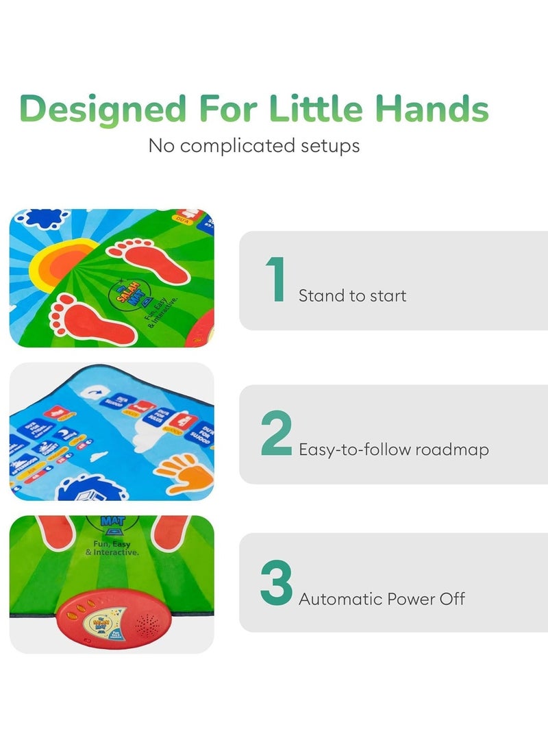 BGM Islamic Electronic Smart Prayer Mat for Kids – Interactive Learning with 36 Active Keys, 10 Languages, Fun & Educational Gift for Children – Perfect for Ramadan  - Image 5