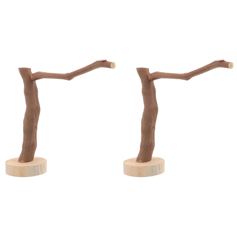 2pcs Parrot Standing Pole Toy Budgie Cage Accessory Chew Toy Bird Paw Grinding Stand - Image 1