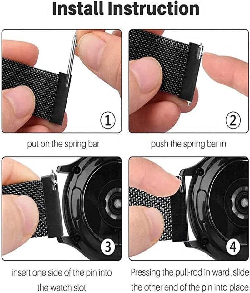 MARVIK 22MM Smart Watch Strap Belt for ColorFit Pro 4/Pro 4 Max/Ultra/Ultra 2, Amazfit GTR 47mm / GTR 2E, Galaxy Watch 3 45mm, Realme S/S Pro - Image 4