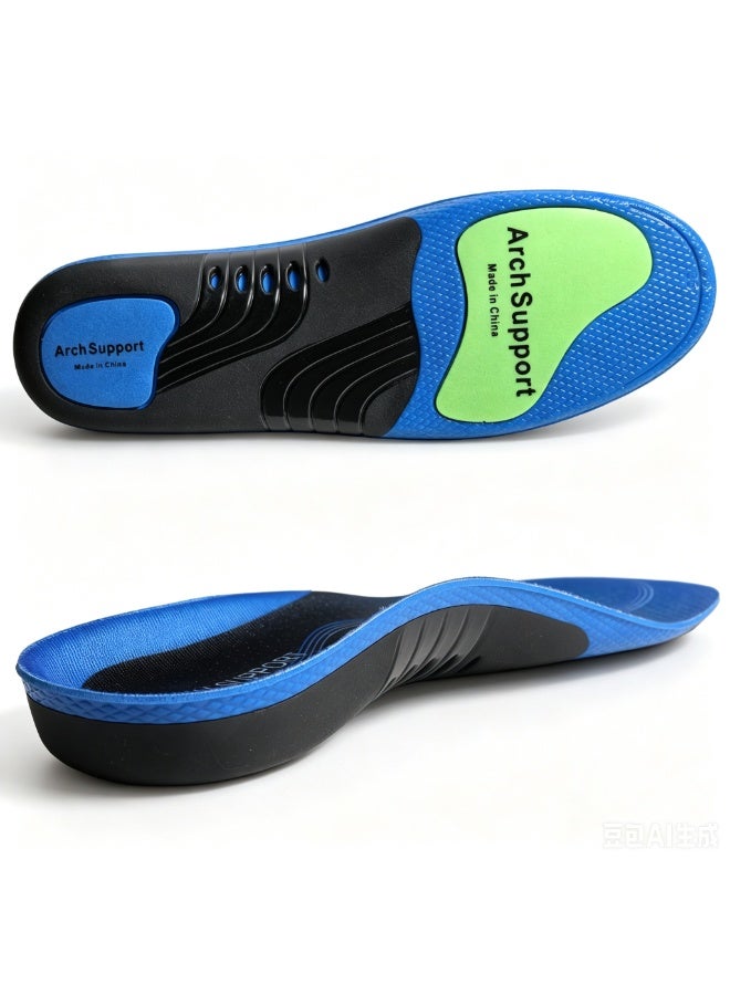 ORIGFIT Comfort Arch Support Insoles for Men and Women - Breathable Cushion and Shock Absorption Inserts - Heavy Duty Shoe Insert for Flat Feet, Heel Pain, Overpronation, Work Boots, Walking and Standing All Day - Image 1