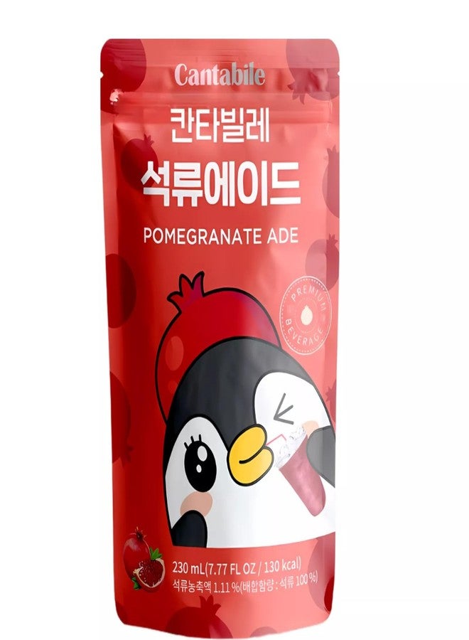 Cantabile Korean Convenience Store Pouch Drink Ready-to-Drink Refreshing Beverage Imported from Korea (Box of 10, Pomegranate) - Image 4
