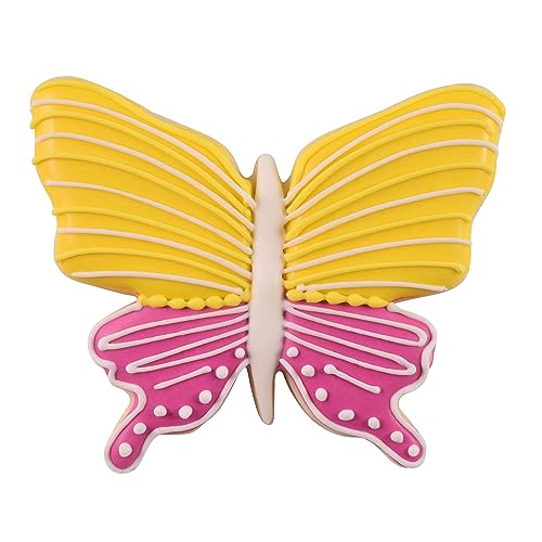 CybrTrayd R&M Butterfly 3.25" Cookie Cutter Pink With Brightly Colored, Durable, Baked-on Polyresin Finish - Image 3