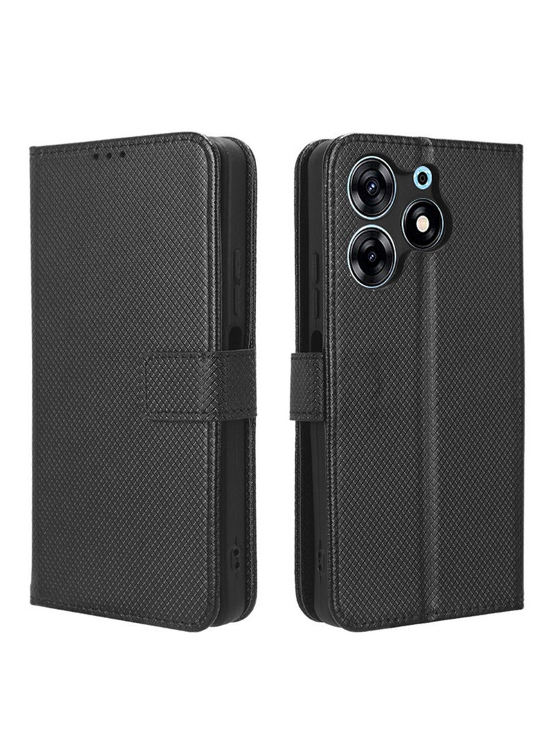 Beauenty Tecno Spark 10 pro Case Cover Protector with PU Leather Flip Folio Wallet Card Slots Holder and Anti Fingerprint and Scratch Prevention Back Cover Full Body Protection - Image 5