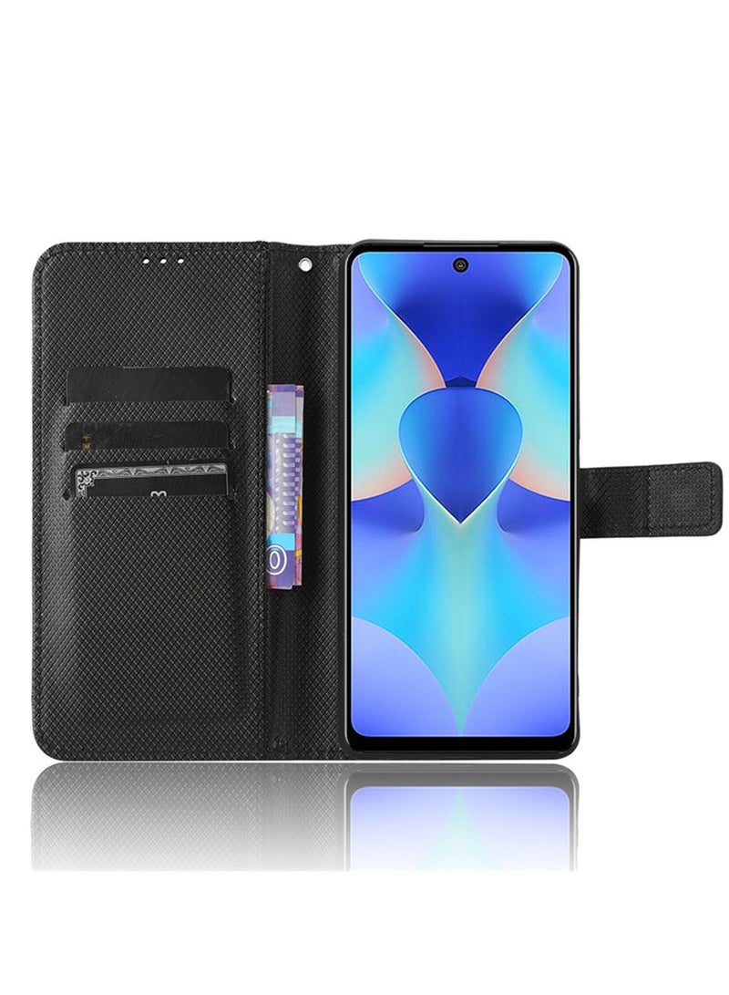 Beauenty Tecno Spark 10 pro Case Cover Protector with PU Leather Flip Folio Wallet Card Slots Holder and Anti Fingerprint and Scratch Prevention Back Cover Full Body Protection - Image 2