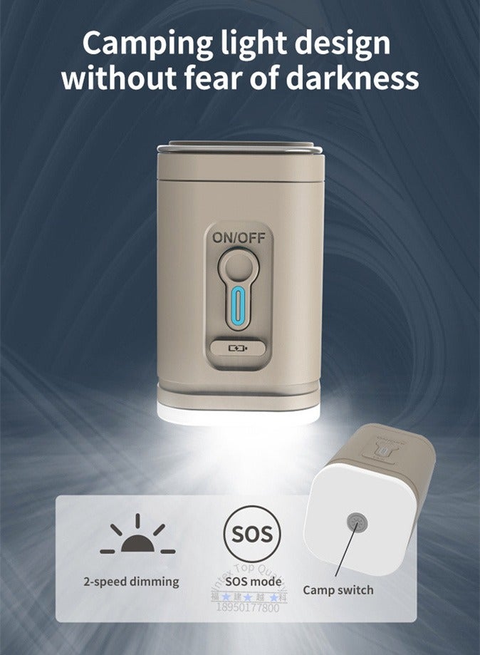 Tiny Portable Wireless Electric Air Pump，Quick Inflation/Deflation Dual-purpose，Electric Inflation Pump with Camping Lantern,Mini Portable Electric Air Pump for Camping Mat、 Pool Floats、 Swimming Toys 、Inflatable Beds、Vacuum Storage Bag Etc  - Image 5