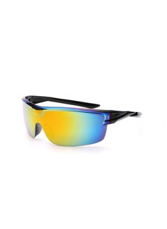 Generic 2022 Unisex One-Piece Sunglasses for Driving and CyclingBlack Frame red mercury Black Frame red mercury 