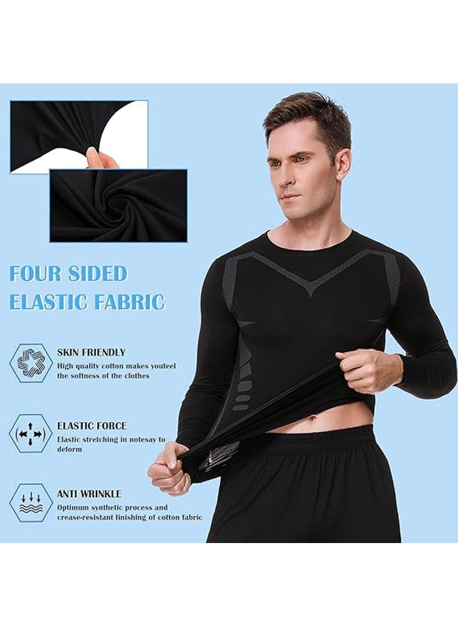 Men's Compression Top Base T-Shirt Quick Dry Sports T-Shirt for Gym Fitness Running Workouts - Image 5
