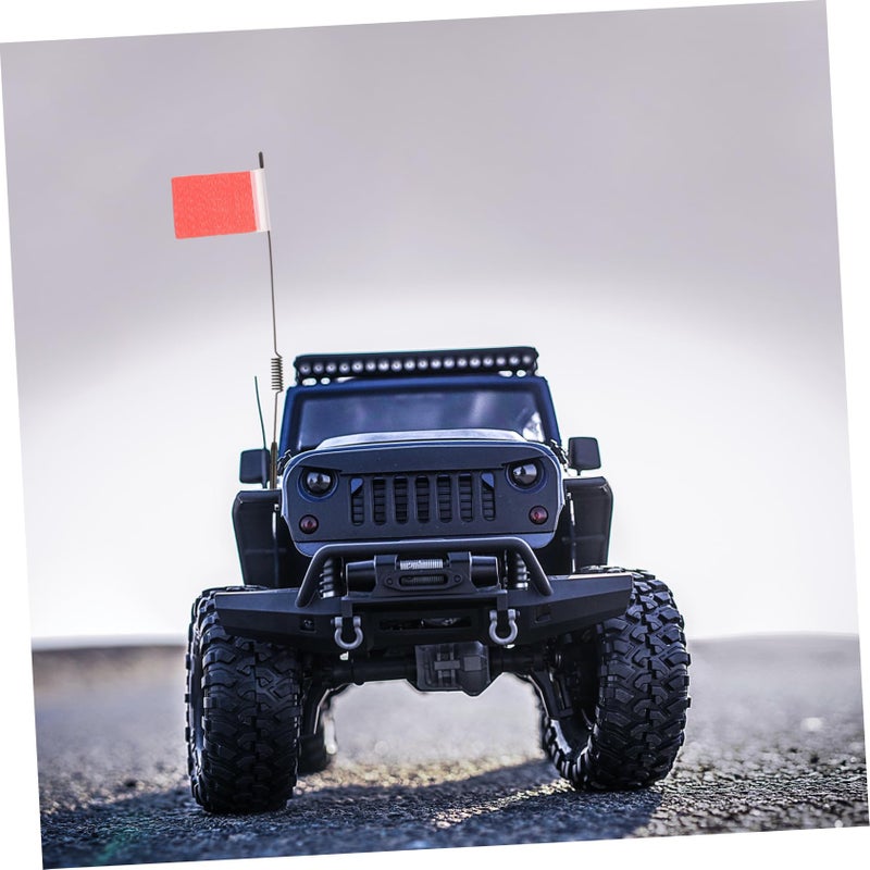 Stainless Steel RC Antenna Flag For Model Cars Weather Resistant Easy Attach Accessory - Image 4