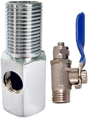 Metal Inlet Connector with Ball Valve for Water Filters and Purifiers 14 Compatible LeakProof Design  - Image 1