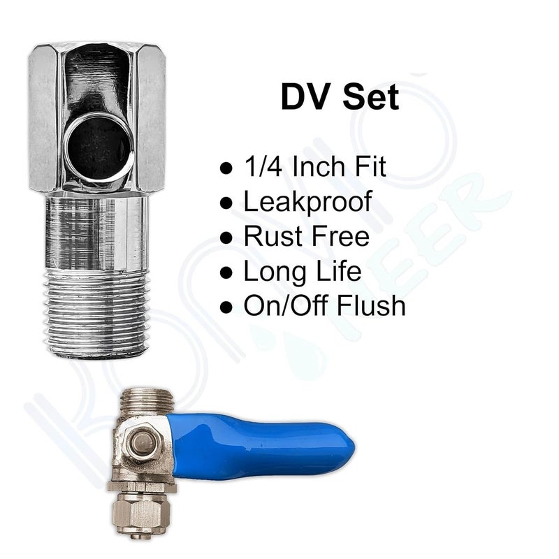 Metal Inlet Connector with Ball Valve for Water Filters and Purifiers 14 Compatible LeakProof Design  - Image 4