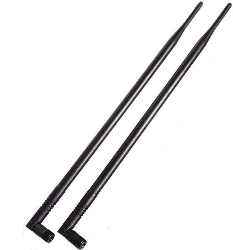 8dBi High Gain Long Range Dual Band WiFi 2.4GHz 5GHz 5.8GHz MIMO RP-SMA Male Antenna for PCI WiFi Router Wireless Network Bluetooth Card USB Adapter Security IP Camera Video Surveillance Monitor PC