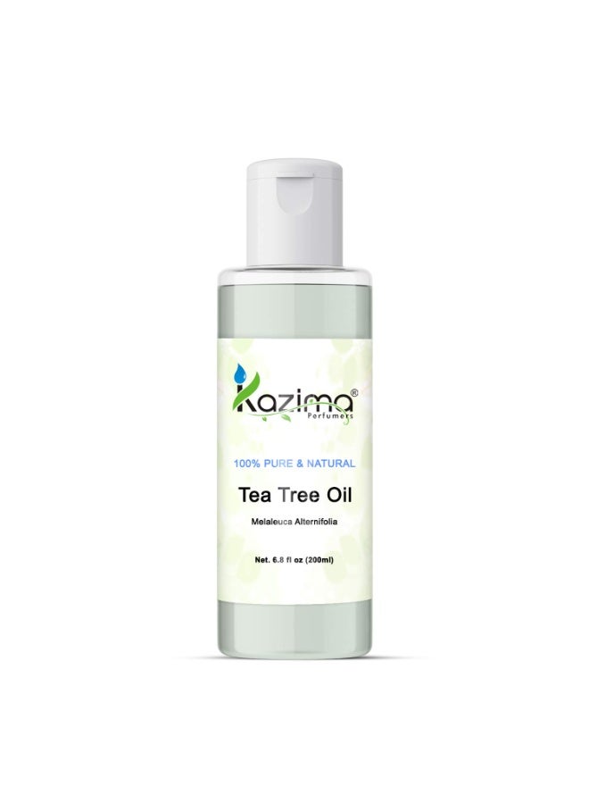 KAZIMA Tea Tree Essential Oil - 100% Pure Natural & Therapeutic Grade For Skin care & Hair care (200ML) - Image 1