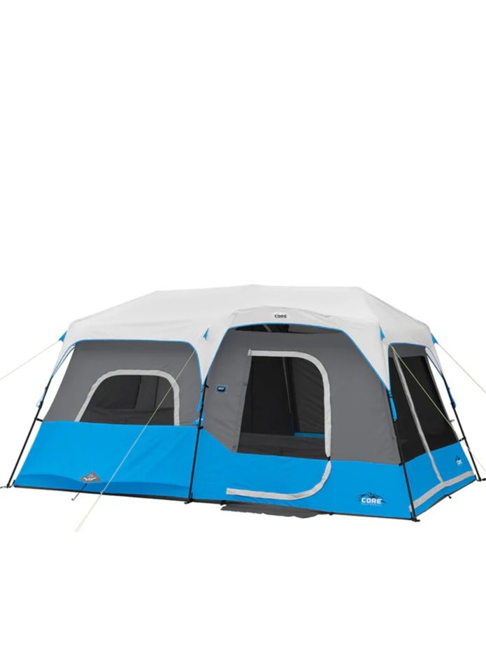 معدات كور خيمة كابينة فورية مضاءة تتسع لـ 9 أشخاص مقاس 14 × 9 - Image 1