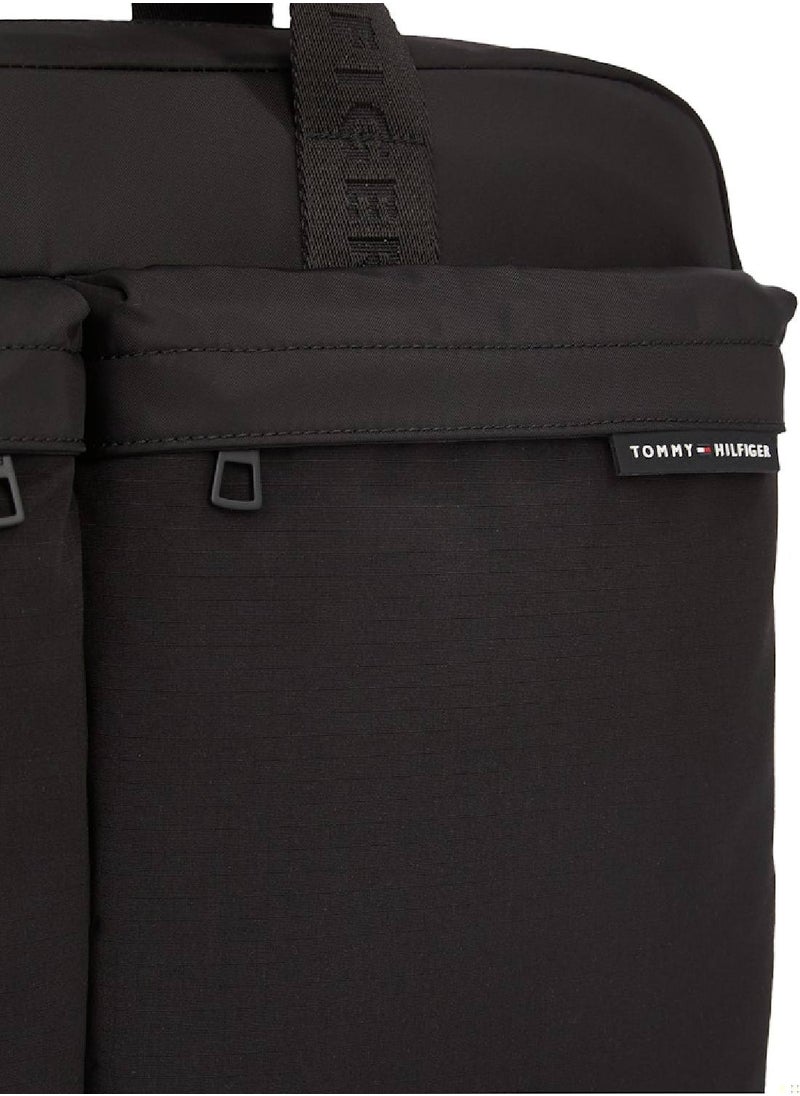 TOMMY HILFIGER Men's Th Element Computer Bag - Polyester, Black  - Image 5