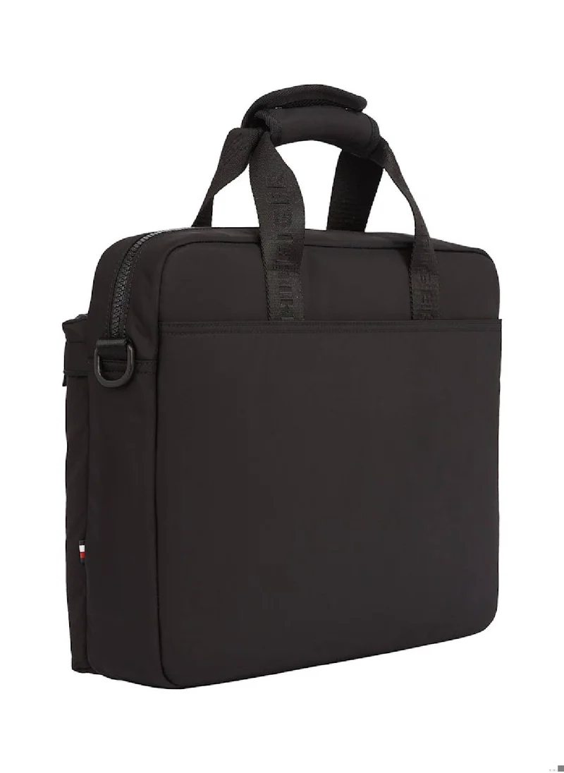 TOMMY HILFIGER Men's Th Element Computer Bag - Polyester, Black