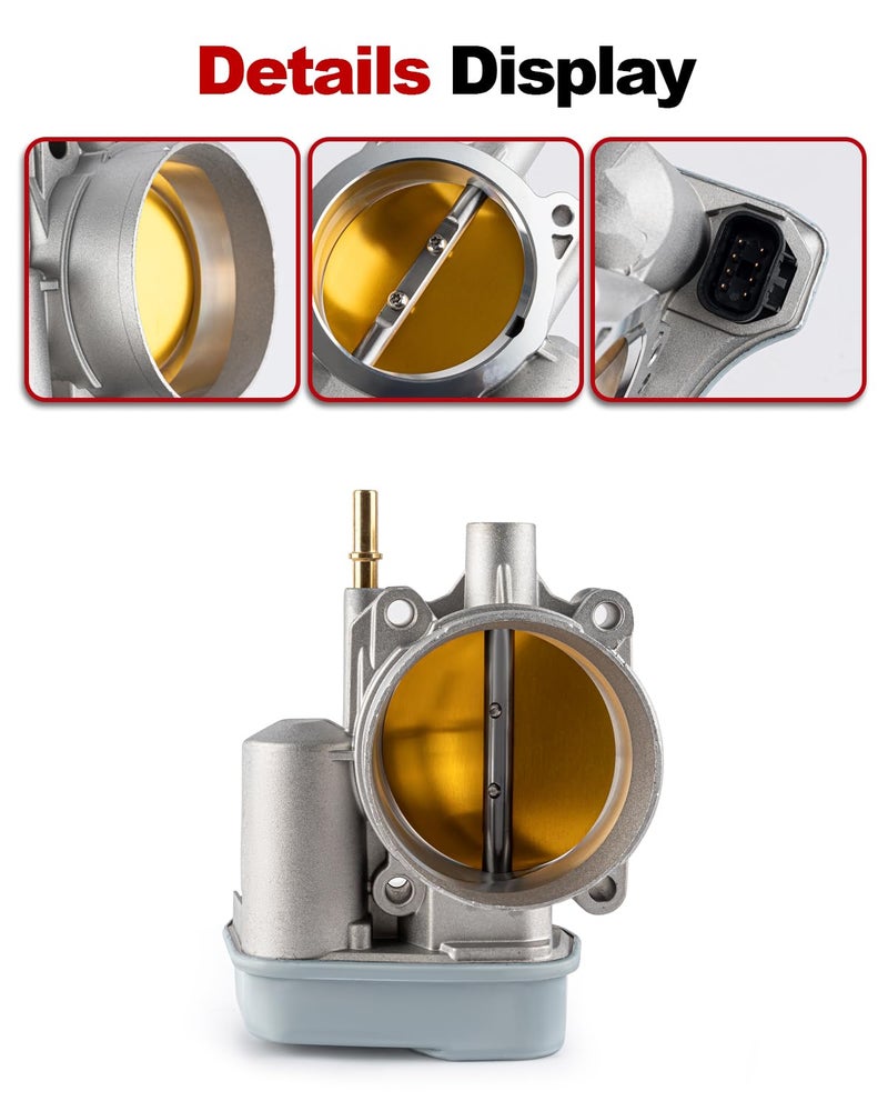 VANBOL Electronic Throttle Body Compatible with 2002-2007 Chevy Trailblazer Colorado Impala GMC Canyon Envoy Buick Rainer H3 EXT XL XUV Ascender Grand Prix 9-7x 3.5L 3.7L 4.2L 5.3L L5 L6 V8 12568580 - Image 4