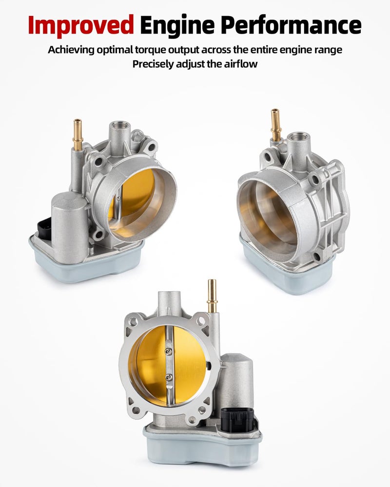 VANBOL Electronic Throttle Body Compatible with 2002-2007 Chevy Trailblazer Colorado Impala GMC Canyon Envoy Buick Rainer H3 EXT XL XUV Ascender Grand Prix 9-7x 3.5L 3.7L 4.2L 5.3L L5 L6 V8 12568580 - Image 5