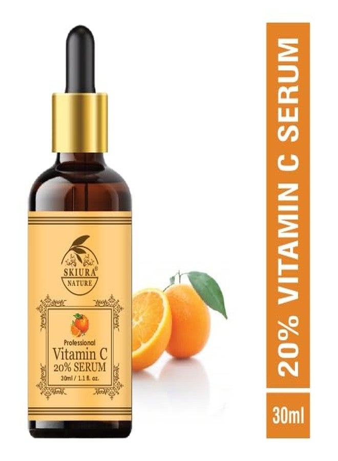 Skiura nature 20% Vitamin C Serum (Enriched with Hydration, Vitamin E Oil, Peptides & AHA) 30 ML - Image 4