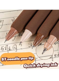Royee 4 Piece Retractable Quick Dry 0.5mm Fine Point Black Ink Pen for Office School with 10 Piece Refills  - Image 3