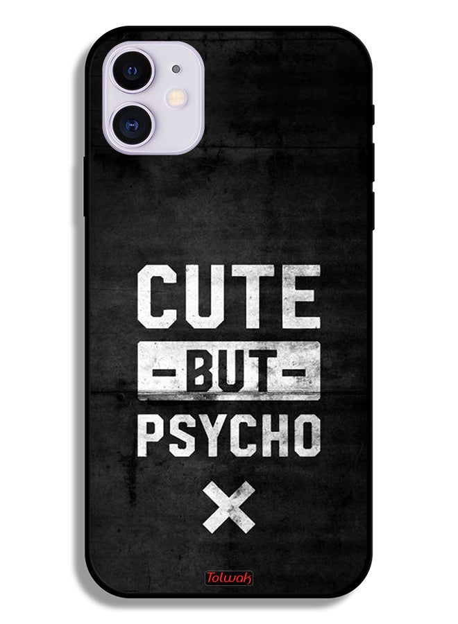 Tolwak Apple iPhone 11 Protective Case Cute But Psycho - Image 2