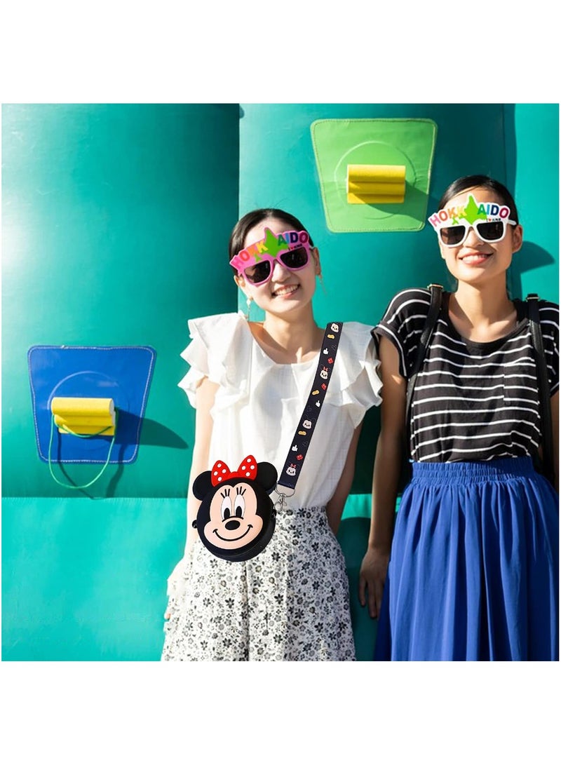 Minnie Mouse Kids Shoulder Bag Cartoon Minnie Silicone Mini Purse with Adjustable Strap Length Cute Birthday Gift for Daily Use - Image 4