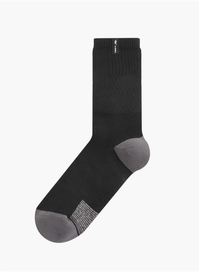 كابا Textured Non Terry Crew Length Socks - Set of 3