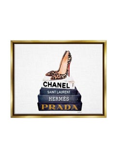 Stupell Industries Glam Fashion Book Set Leopard Pumps Heels Design By Amanda Greenwood  - Image 1