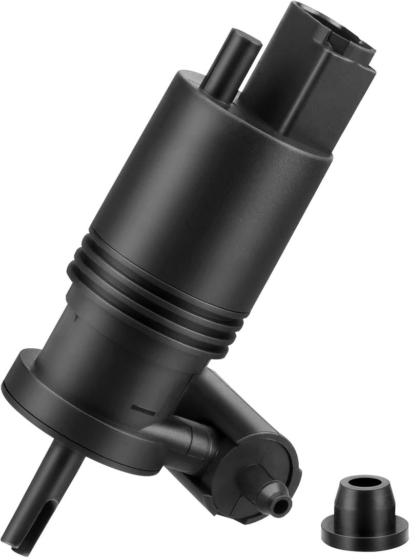 All consumer tier purchase options Windshield Washer Pump w/Grommet, Replacement for Jeep Grand Cherokee Wrangler Commander Compass Patriot | Dodge Grand Caravan Durango Journey Nitro | Chrysler Town & Country Aspen, 05179153AC Stable base - Image 1