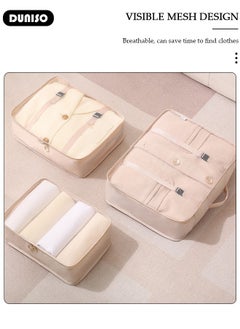 DUNISO 3 Piece Travel Organizer Bags for Luggage, Waterproof and Durable Travel Bags,  Packing Cubes for Travel,  Compression Cubes for Suitcases, Travel Bags  for Clothes, Toiletries, Clothing, Underwear  - Image 4