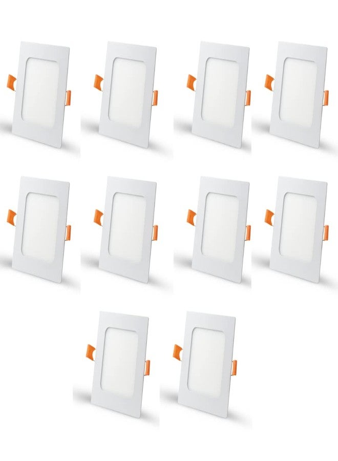 D'Mak DMAK Multi Traders 6Watt LED Square False Ceiling Panel Light for POP (White) -Pack of 10 - Image 1