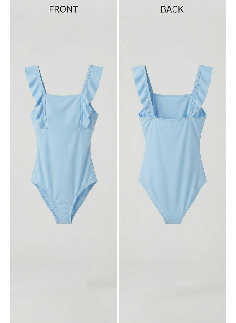 Cetus Swimsuit Tinny Flowers Kids (Light Blue) - Image 2