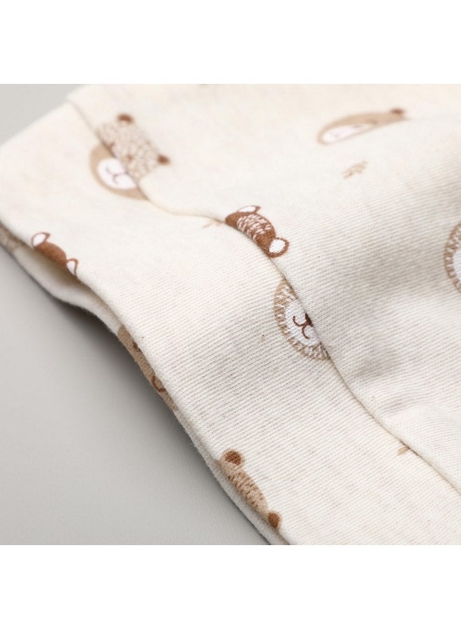 Owlivia Organic Newborn Knot Hats, Hospital Baby Beanies, Unisex Infant Caps, 3-Pack (Newborn, Mini Bears&Beige&Brown) - Image 3