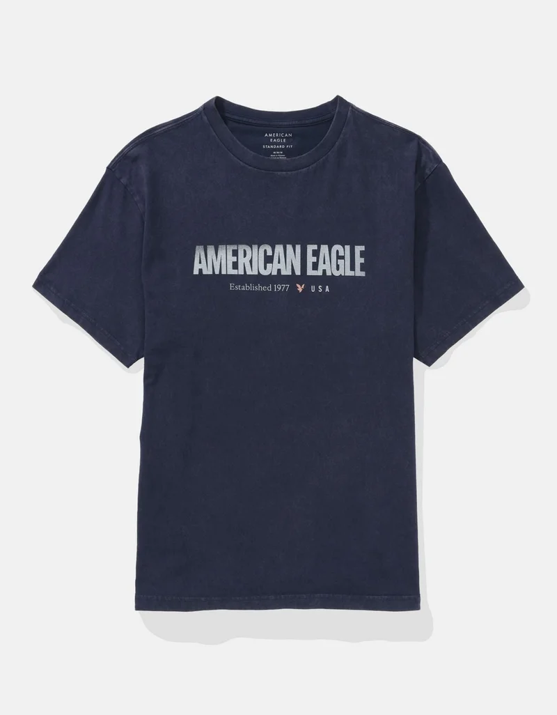 امريكان ايجل تي-شيرت بطبعة شعار