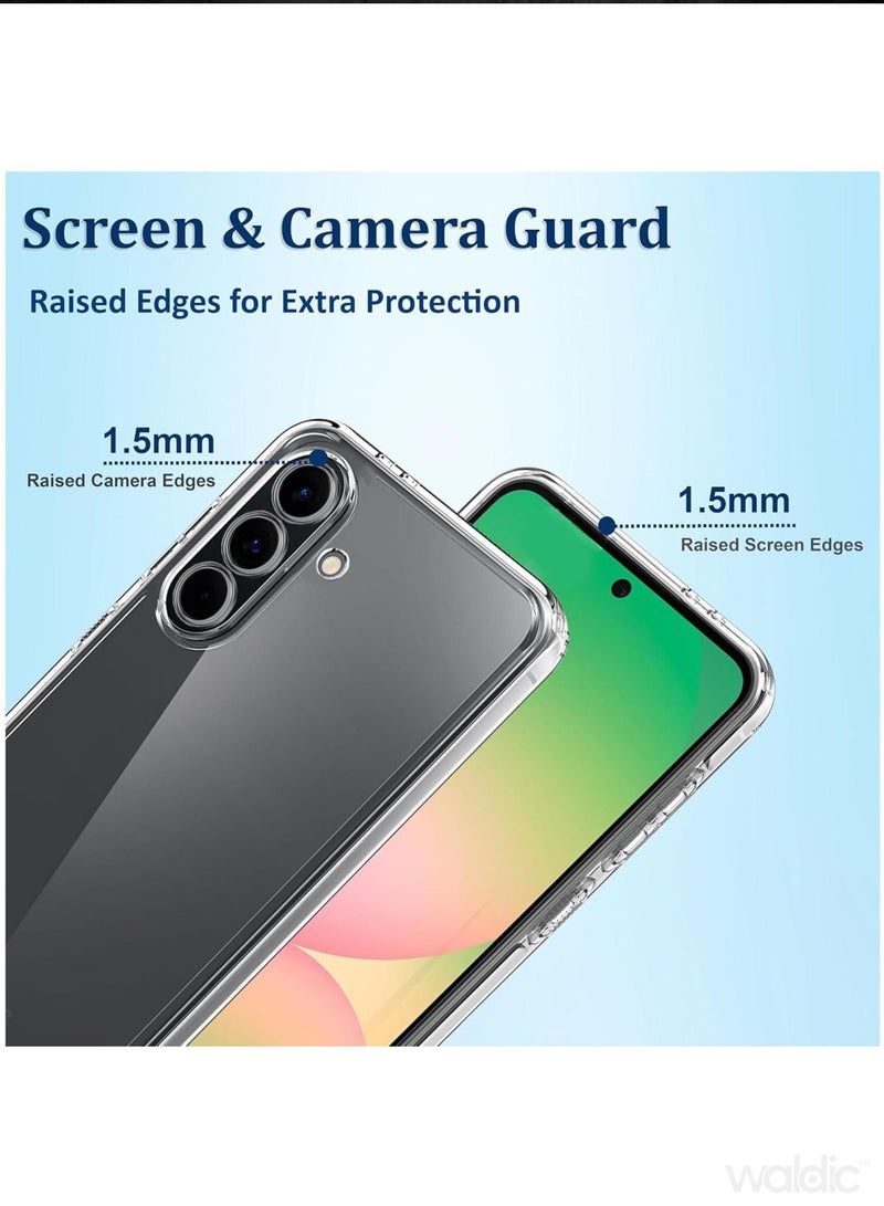 Waldic Samsung Galaxy A57 Premium Case | Premium Silicone Case Cover Designed for Samsung Galaxy A57 | Samsung Galaxy A57 Case Camera and Drop Protection Thin Protective Back Cover Case for Samsung Galaxy A57 - Transparent - Image 4