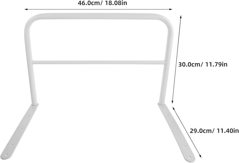 Bed Rail Guards: Safety Assist Bar - 18" Bedside Handle for Bunk Bed Dormitory, Elderly Adults Seniors Pregnant Women and Disabled - Fall Prevention & Enhancing Safety - Image 2
