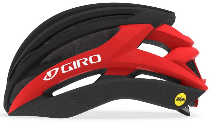 Giro Syntax MIPS Adult Road Cycling Helmet - Matte Black/Bright Red, Medium (55-59 cm) - Image 2