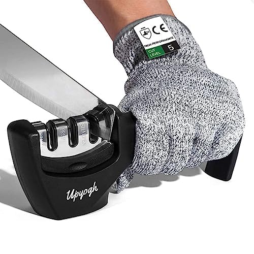 Upyogh 4-in-1 Knife Sharpener Kit,Manual 3-Stage Quality Kitchen Knife Accessories to Repair, Grind,Polish Blade,Professional Chaku Sharpening Strap Tool for Kitchen Steel Knives Sharpner (Pack of 1) - Image 1