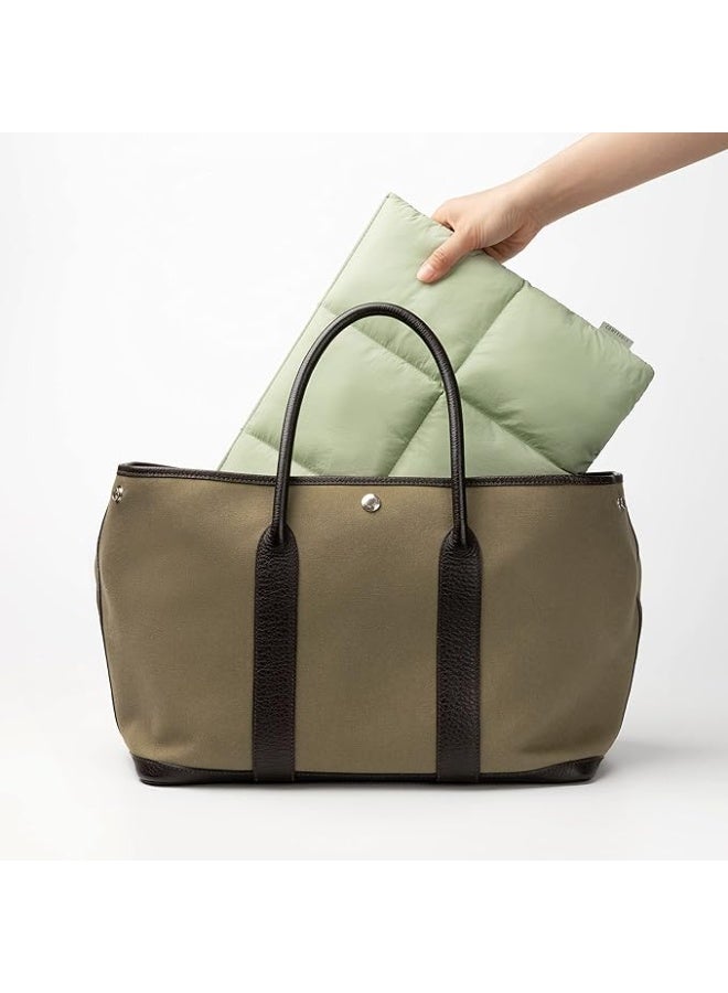 Comfyable Puffy Laptop Sleeve 13 Inch 14 Inch, Quilted Puffer Laptop Carrying Case, Pillow Case Compatible with MacBook Air M4 2025 M3 M2 M1, MacBook Pro M4 Pro/Max, Sage - Image 3