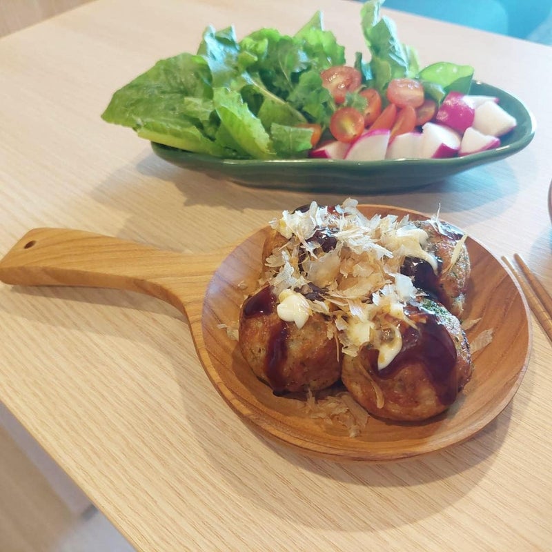 CoziNest Korean Boki Plate Boki Handheld Dish Wooden Spoon Plate with Handle Korean Style Teak wood Tableware Dining Table Countertop Home Dcor Eco Friendly Safe Serving Dish 5 x 925 in - Image 4
