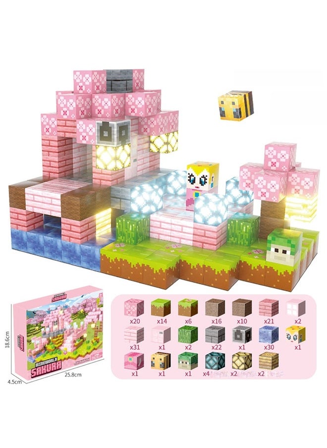 General Magnetic building blocks, lighting, architectural model building blocks, children's educational toys, assembling game gifts for family and friends  - Image 4