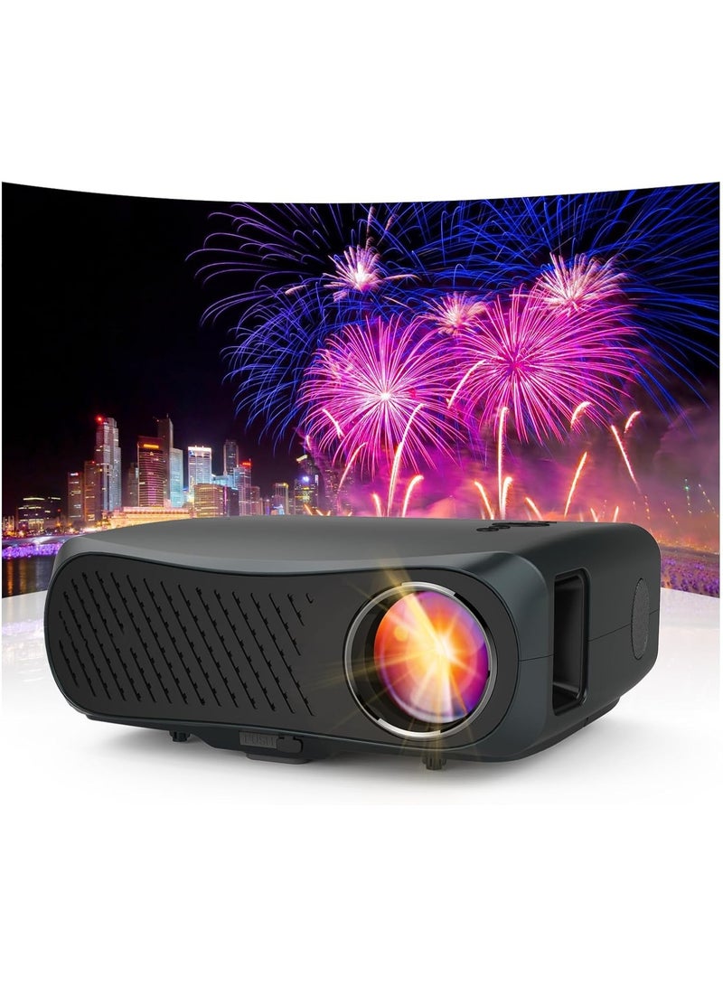 1080P Smart Android Projector – 5G Wi-Fi, Bluetooth, UHD 4K Support, 10000 Lumens, 200" Wireless Outdoor LCD Home Theater for Mobile and YouTube - Image 1